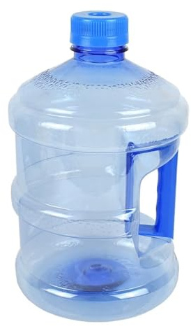JISADER 3L Camping Kettle Portable Water Container Thickened Water Dispenser Bottle Jug for Home Outdoor Camping Picnic RV Travel Emergency Backup, Transparent Blue