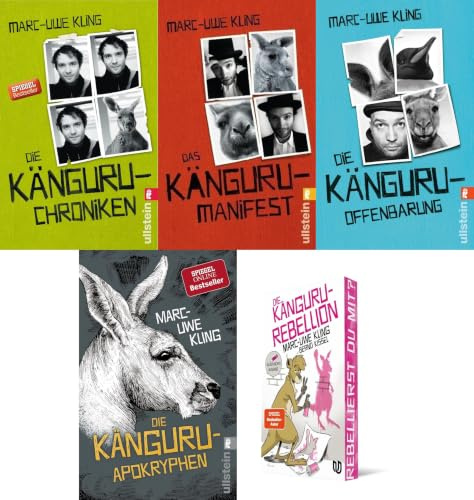 Die Känguru-Werke Band 1-4 plus 1 exklusives Postkartenset