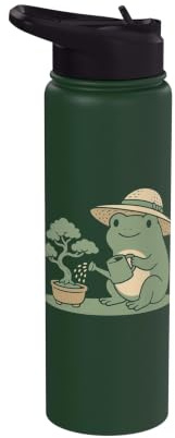 Funny Frog Bonsai Gardening Japanese Style Plant Lover Stainless Steel Insulated Water Bottle