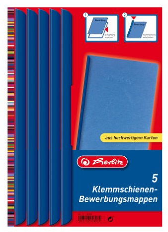 Herlitz A4 Rail Binder Application Set - Blue
