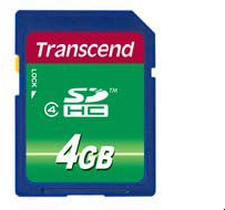 Transcend TS4GSDHC4-4GB Class 4 SD Card