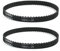 sourcing map 2 x 130XL 65 Zähne 10 mm Breite Gummi Zahnrad Industrie Zahnriemen 13 Zoll