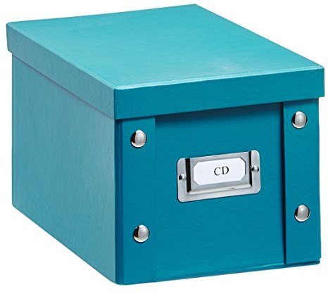 Zeller Present Cardboard CD Box, Petrol