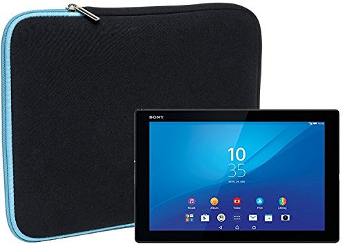 Slabo Tablet Tasche Schutzhülle für Sony Xperia Z4 Tablet-PC Hülle Etui Case Phablet aus Neopren – TÜRKIS/SCHWARZ