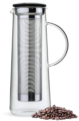 Zassenhaus 0000045017 Kaffeezubereiter Aroma Brew 8 Tassen, Glas, schwarz