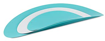 Alessi abi07set2 Ellipse Set de 3 contenedores en acero y resina epoxi), color turquesa/blanco