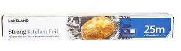 Lakeland Extra-Strong Kitchen Foil – 30cm x 25m Boxed for Storing Lining Wrapping and Roasting