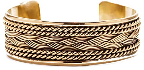 Breiter Armreif FANIA Ø 6 cm Freundschafts-Schmuck Armschmuck Vintage Antik Bronze