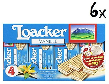 24x Loacker Classic Würfel reigel vanilla Waffeln kekse cookies kuchen 45g