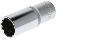 GEDORE red Vaso largo, Llave de vaso, Accionamiento de 1/2'' 12,5 mm, De doce cantos, 22 mm de ancho, Herramienta, R61102214, Acero