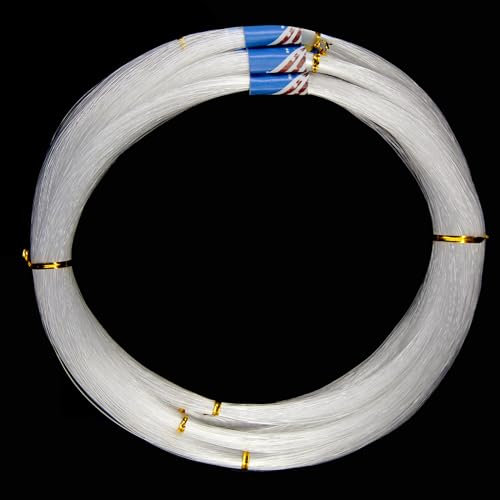 Angelschnur, monofile Angelschnur, starke, unsichtbare Schnur, transparent, Mono-Nylon, Angelschnur für Salzwasser, Süßwasser, 1,3 mm