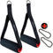 C.P. Sports Trainingshilfen 2X Einhand Griff Gepolster + 2X Karabinerhaken, Fitness am Kabelzugturm