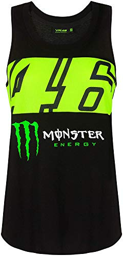 Valentino Rossi Offizielles VR46 Monza Monster Energy Offizielles MotoGP Tank Top - Schwarz - S.