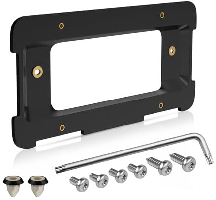 Rear License Plate Holder Base Mount Bracket Compatible with BMW 1/2/3/4/5/6 Series X1 X3 X4 X5 X6 Z4, Replacement for 51187160607 511882380615 Tag Frame Holder Trunk Mount Adapter