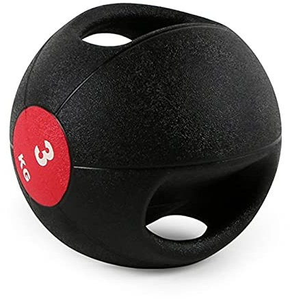 Medizinbälle Medizinball, elastischer Ball mit Griff, Schwerkraftball, Taille und Bauchbilanzkugel, mit Anti-Leck-Düse, 3kg / 4kg / 5kg / 6kg / 7kg / 8kg / 9kg / 10kg (Size : 3kg/6.6lb)
