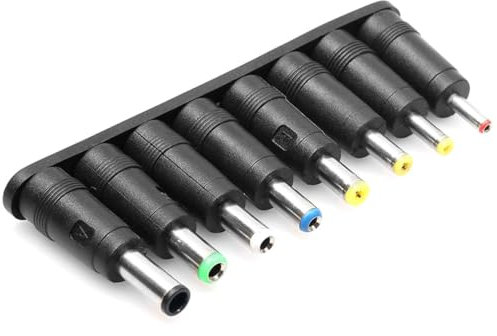 SOONHUA DC Jack Adapter 5,5 x 2,1 mm 8 in 1 Universal DC Jack Buchse Adapter für Dell Toshiba Lenovo Thinkpad die meisten Laptops