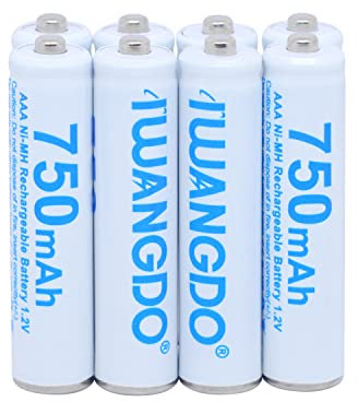 Batteria 8 x AAA HR03 di Ricambio Compatible con Telefoni Cordless Gigaset 750Mah (8)