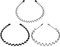 Hanyousheng 3 Stück Metall Haarband, Schwarz Welle Metall Stirnband, Haarreifen Damen, Haarbänder für Männer Frauen, für Outdoor Sports Yoga