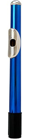 LIZHOUMIL 16 Schalllöcher C-Taste Flöte Metallmundstück Bleifreier Lötflötenmund Blau