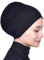 Mu Lan Song Shaper, rutschfester Dutt-Volumizer, Hijab-Schal, Mu Lan Unterschal, Schwarzer gerippter Stoffvolumenhalter, Large