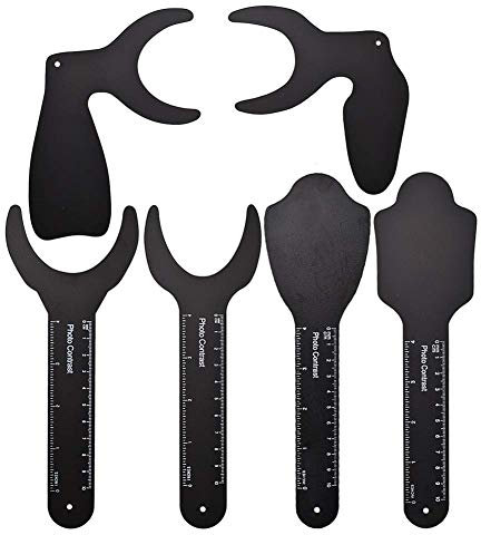 Dental Photo Contrast Black Background Board Palatal Photography Contraster 6Pcs