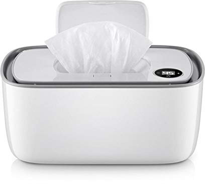 Wipe Warmer And Baby Wet Wipes Dispenser Holder Diaper Duty Organizer Baby Wipes Heater, Household Portable Wipes Heating Box Insulation Container, Constant Temperature Water Lock-25.6X16X11cm Shareed