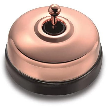 FONTINI - Va et vient Porcelaine noire Carcasse et manette cuivre brillant DIMBLER