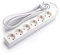 Multiprise 6 Prises Blanche rallonge sans Interrupteur avec câble 3G 1,5 mm² 1,5 m, multiprise Allemande Blanche (6 Prises, 1,5 mm² 1,5 m)