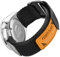 Ritche Timex Ersatz-Uhrenarmband für Herren und Damen, Nylon, 24 mm, mit Schnellverschluss, Schwarz / Weiß, Elefantengeschenk, Strumpffüller für Herren