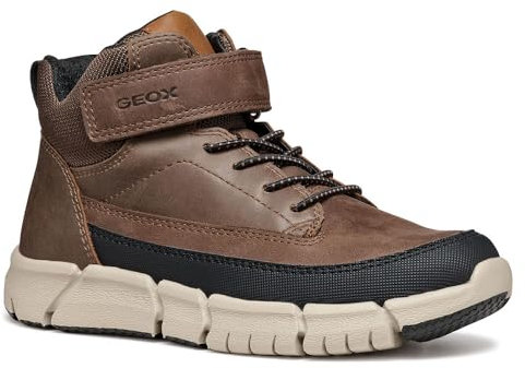 Geox J FLEXYPER Boy A Bottine, DK Brown, 39 EU