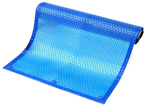 Pool Solar Blanket Cover for Rectangular In-Ground Pools, 1m/2m/3m/4m/5m/6m/7m/8m/10m Long, Blue Swimming Pool Cover with Reinforcement Grommets (Size : 400cm x 400cm (13ft×13ft))