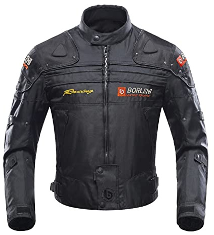 BORLENI Motorcycle Jacket Motorbike Riding Jacket Windproof Motorcycle Full Body Protective Gear CE Approved All Season
