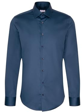 Seidensticker Herren Business Hemd - Slim Fit - Bügelleicht - Kent-Kragen - Langarm - 100% Baumwolle