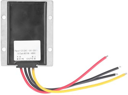 SEAFRONT DC to DC Boost Converter 12V to 48V 10A 480W Module Fully Sealed Case Waterproof Step Up Voltage Regulator Module Power Supply Voltage Transformer