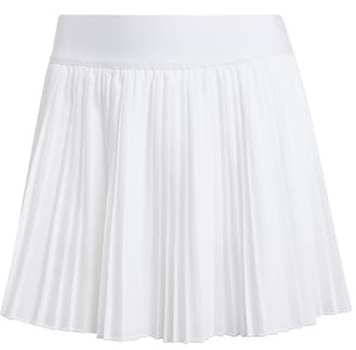adidas Damen Club Pleated Climacool Tennis Skirt Dress, White, XXL