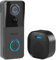 Ring Doorbell Camera Wireless with Included Ring Chime, Smart Video Doorbell for Home Security, AI Human Detection, Two Way Audio, 2K HD, Cloud Storage, Night Vision, Battery Powered, 2.4G WiFi.