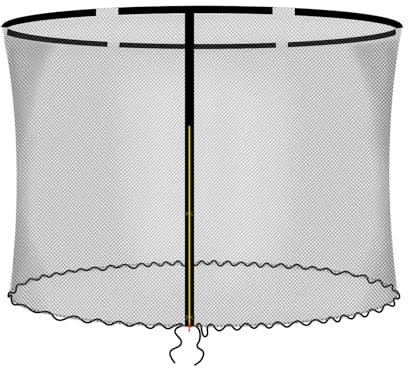 Baunsal® Trampolin Sicherheitsnetz Ø 305 cm (FGIS) für 6 Netzstangen Netzhöhe 180 cm Ersatzteile Netz Schutznetz Kindertrampolin Ersatznetz Gartentrampolin Outdoor