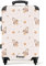 NoBoringSuitcases.com Kinderkoffer, Kinder Koffer, Koffer Groß, Koffer Mit Rollen, TSA Schloss, Kindertrolley Koffer Mittelgroß, Koffer Mittel (Muster von Raketen und Planeten - Beige, 67 cm - 72 L)