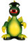 Christian Ulbricht Räuchermännchen Drache grün - 18 cm