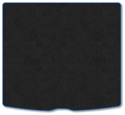 Mercedes GLE (2019+) Carpet Boot Mat | Blue Edge Trim Tailored Fit Boot Liner Full Coverage Protection Accessories Easy Clean Anti Slip Made in the UK