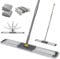Masthome Industrial Floor Mop, 36'' Large Flat Mop with 360° Swivel Head, Heavy Duty Commercial Mops with 3 Reusable & Washable Pads and 154cm Adjustable Handle for Wood, Marble & Laminate Floors