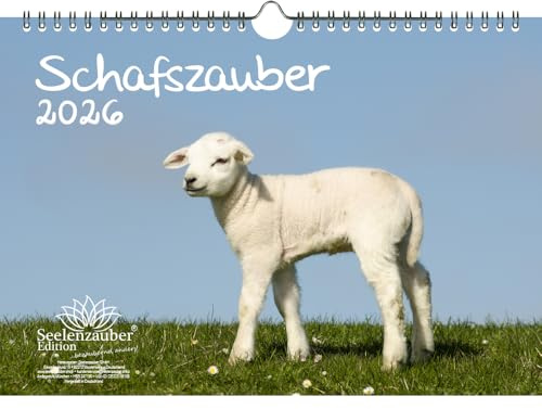 Schafszauber DIN A4 Kalender für 2026 Schafe und Lämmchen - Seelenzauber