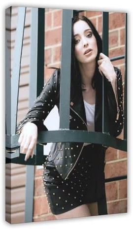 MHTYFGFG Poster mit Schauspielerin Emma Dumont (9) auf Leinwand, Schlafzimmer, Dekoration, Landschaft, Büro, Raumdekoration, Geschenk, 60 x 90 cm