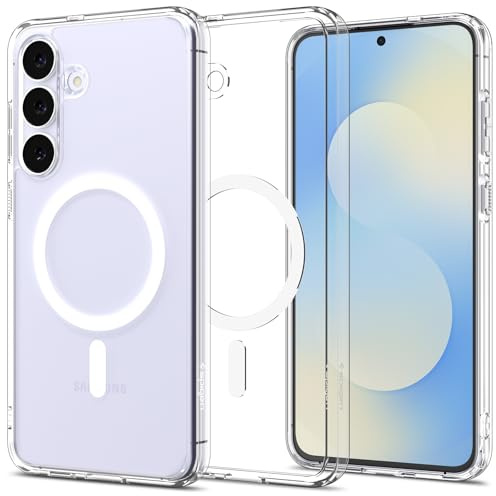 Spigen Samsung Galaxy S25 FE Ultra Hybrid MagFit Hülle -Clear White | Kompatibel mit MagSafe, DuraClear Tech, Anti-Yellowing, Air Cushion Tech, Militär-Grade Schutz, Spigen Signature Serie