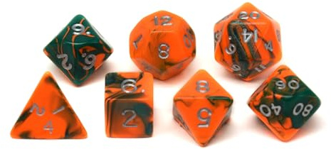 Hot Games Würfel Jumbo Set orange grün für Rollenspiele