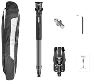 Camera support tripod, M1 PRO V5 Carbon Fiber Monopod Quick Release One Click 69 Inches For Photography Video DSLR Camera Support,For photography(M1 Pro)