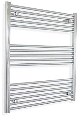 companyblue Heated Chrome Bathroom Towel Rail Radiator 1000mm wide 900mm high