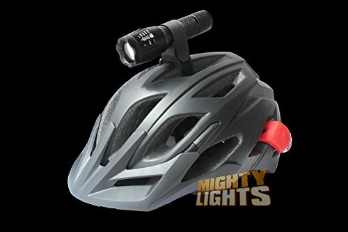 Forrader Cree XML-T6 E17 Accessoires VTT Casque pour Lampes Torche Lampe de lumière arrière en Silicone