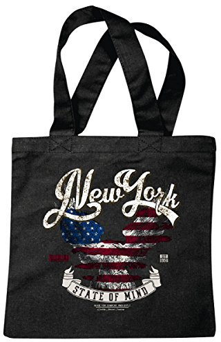 Reifen-Markt Tasche Umhängetasche New York City - Vereinigte Staaten von America - Amerika - USA - Route 66 Einkaufstasche Schulbeutel Turnbeutel in Schwarz