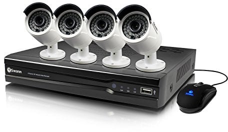 Swann SWNVK-874004-UK 8-Channel 4MP HD Network Video Recorder and 4 NHD-818 Camera CCTV Kit - White